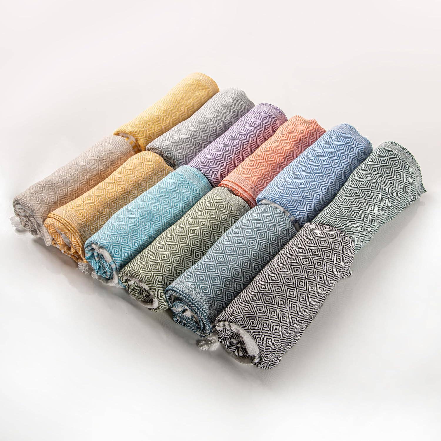 Turkish Beach Towel – Quick Dry, Oversized, Sand-Free – Aqua Grey, 41x68"