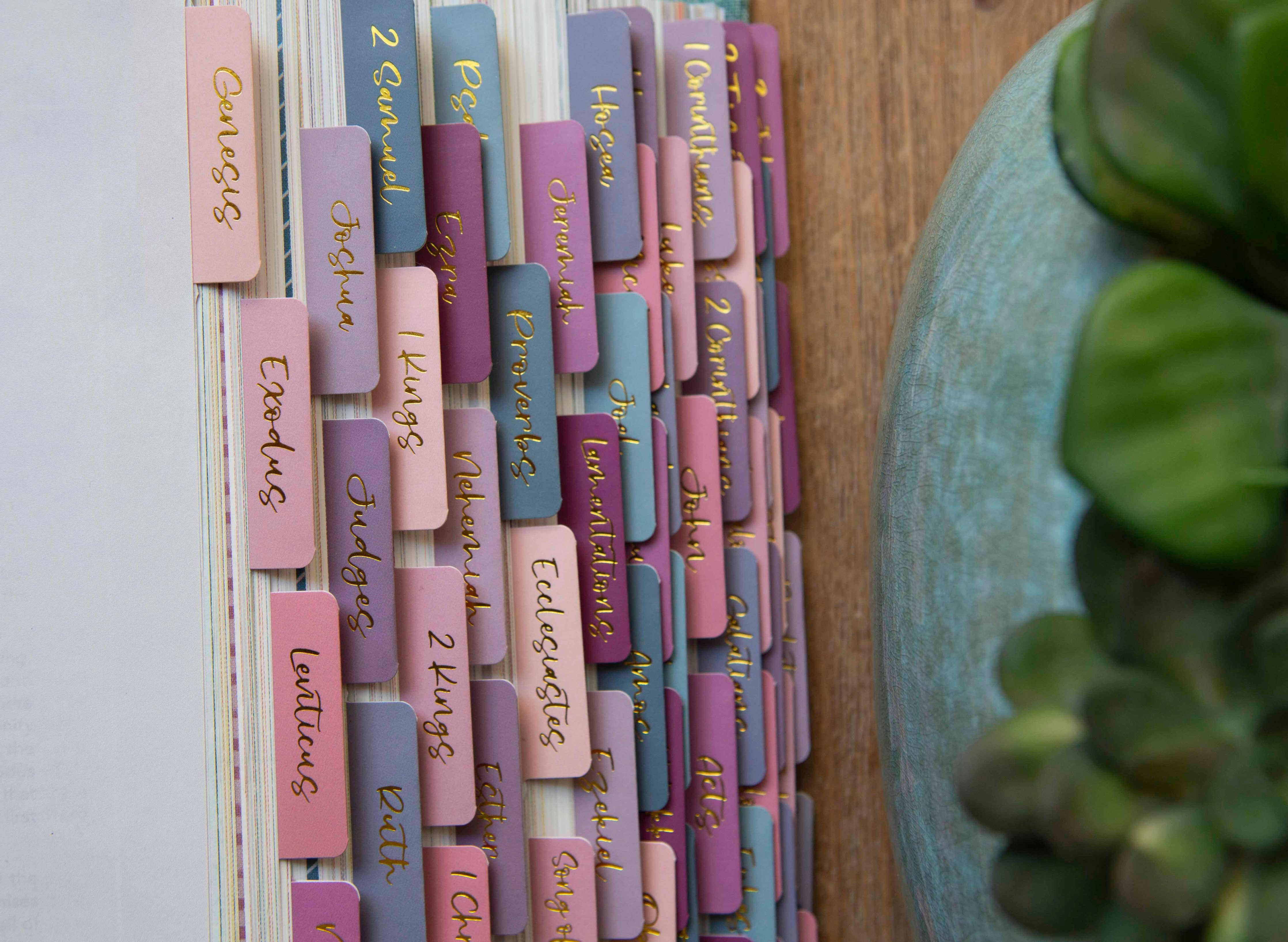 Ombre Bible Index Tabs | Colorful Bible Tabs