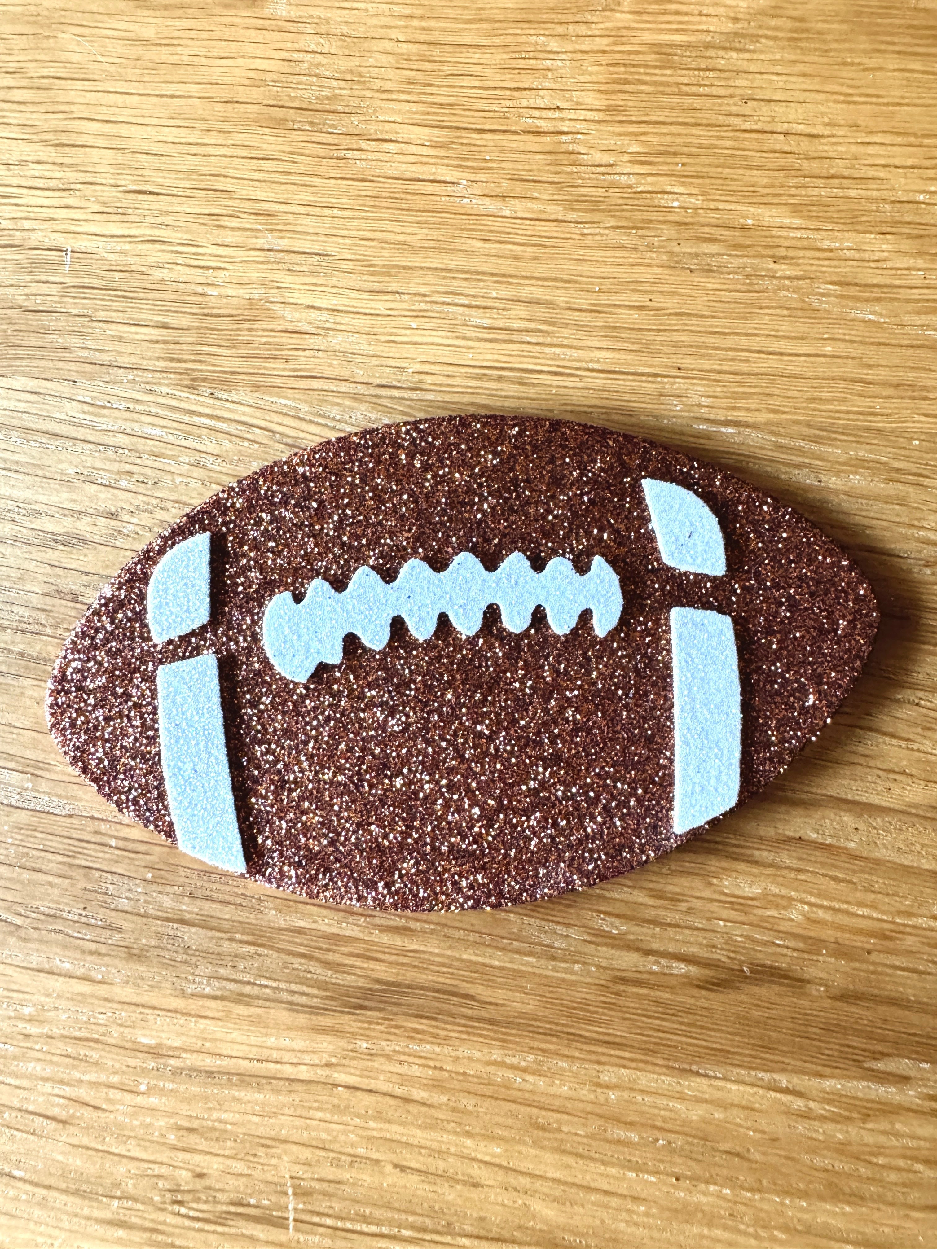 Glitter Foam Football – 4.5" x 2.5" (Single or Set of 3)