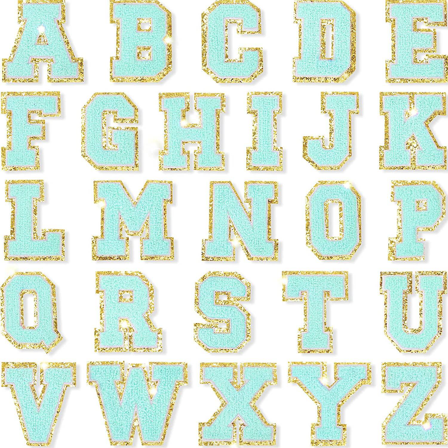 Chenille Letter Patch Set – "HOMECOMING" (Self-Adhesive, 2.2" Gold Trim)