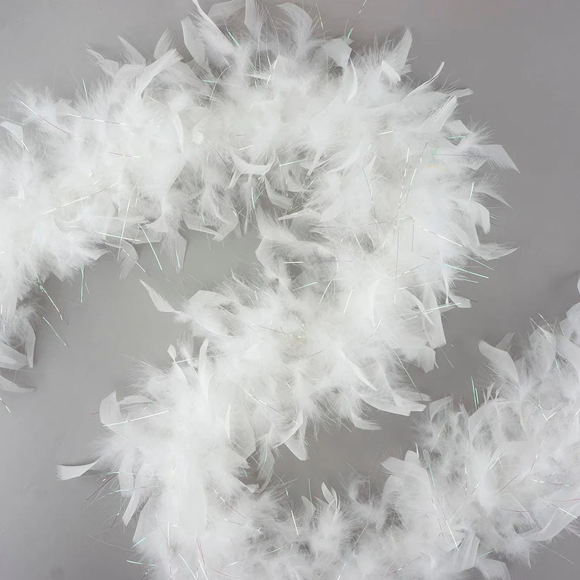 Chandelle Feather Boa – 6ft Craft Feather Trim for Homecoming Mums, Garters, Costumes & DIY Decor (Multiple Colors)