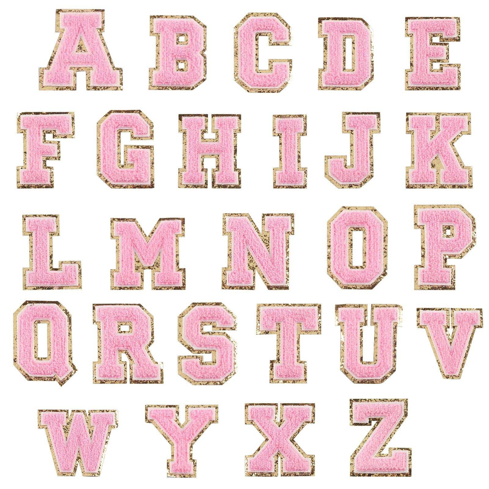 Chenille Letter Patch Set – "HOMECOMING" (Self-Adhesive, 2.2" Gold Trim)