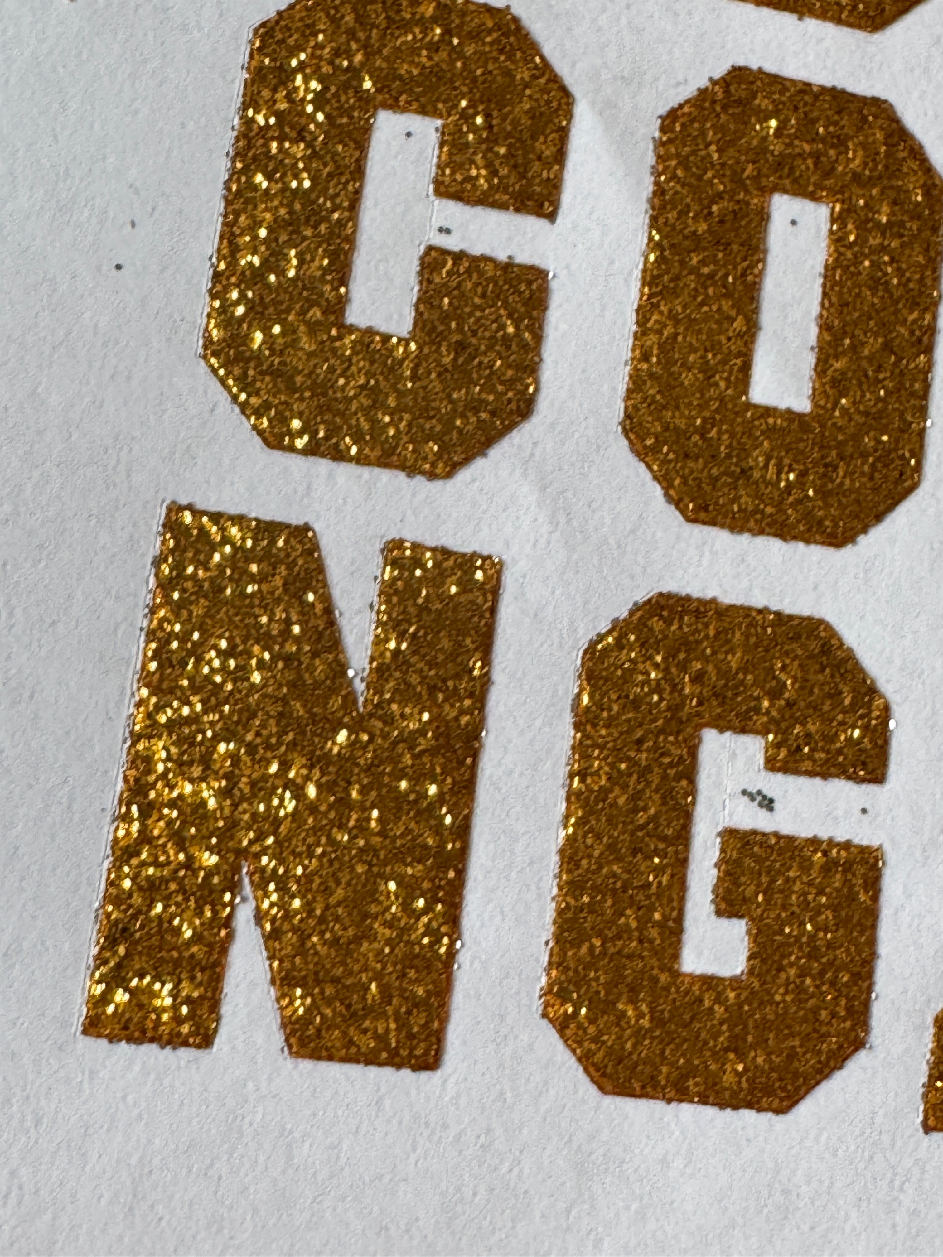 Gold or Silver Glitter "Homecoming" Stickers – 1.5" | 1 Sheet