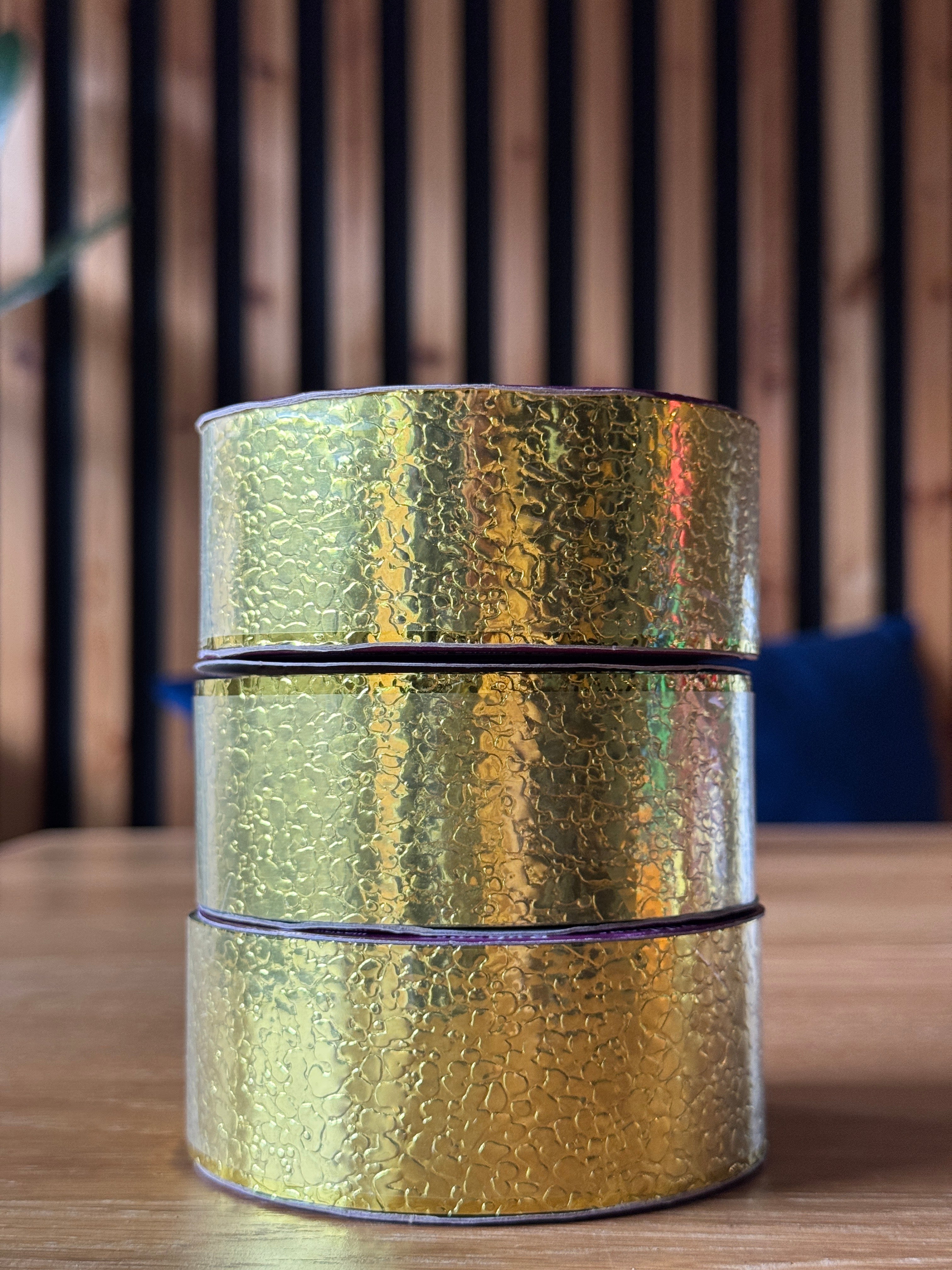 Ice Crunch Ribbon – Metallic Shine for Mums, Crafts & More! (#9 Width)