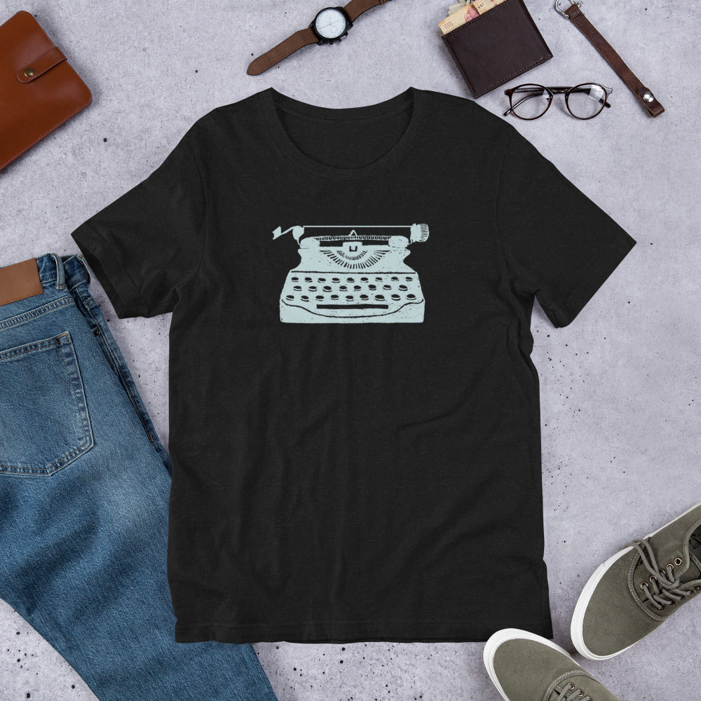 Retro Typewriter T-Shirt – Classic Literary Style