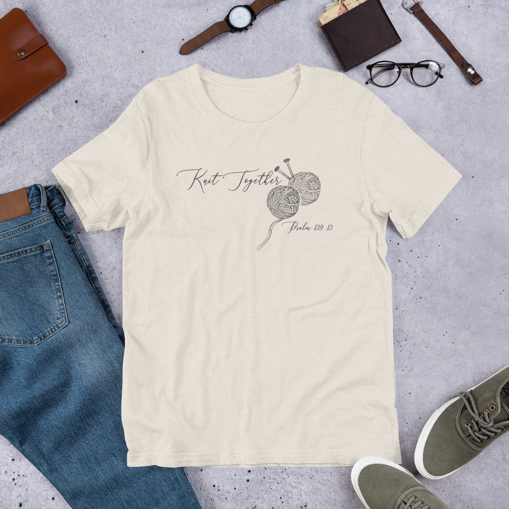 Knit Together T-Shirt – Stitched with Love & Creativity!