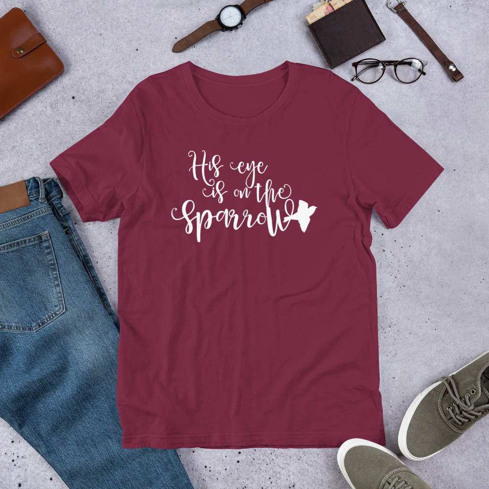 His Eye is on the Sparrow T-Shirt – A Hymn of Comfort & Faith