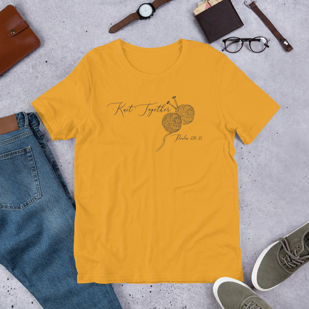Knit Together T-Shirt – Stitched with Love & Creativity!