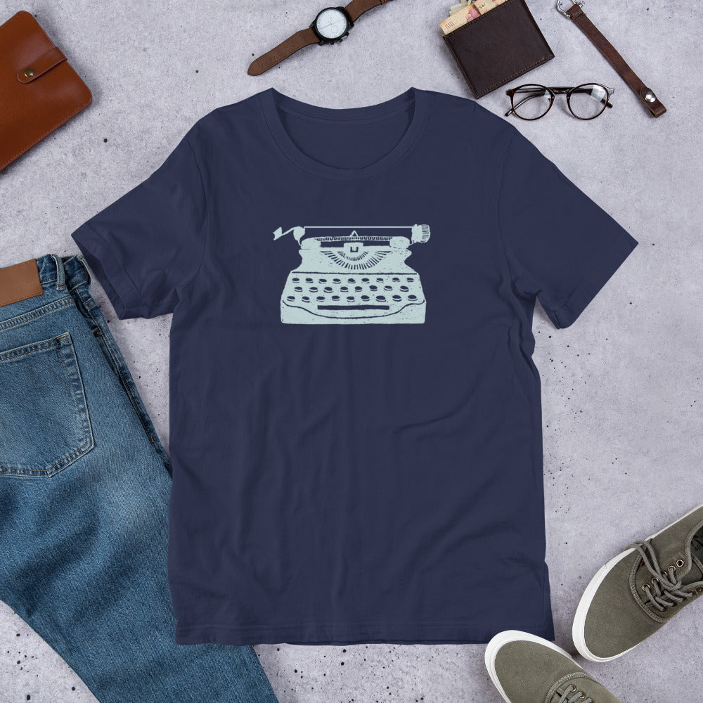 Retro Typewriter T-Shirt – Classic Literary Style