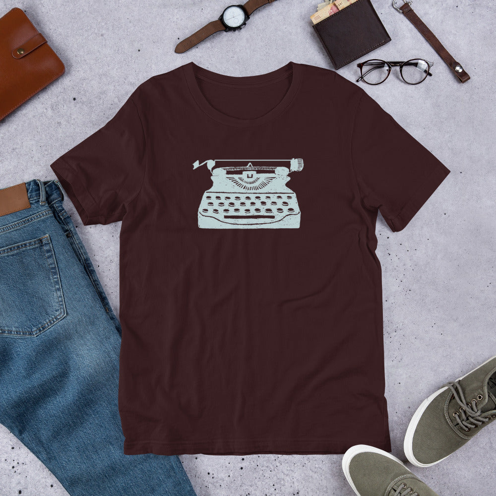 Retro Typewriter T-Shirt – Classic Literary Style