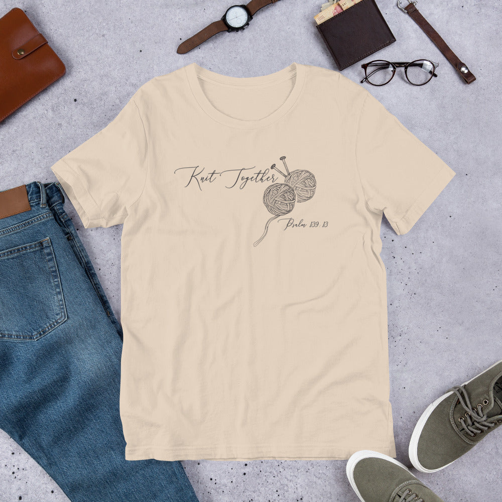 Knit Together T-Shirt – Stitched with Love & Creativity!