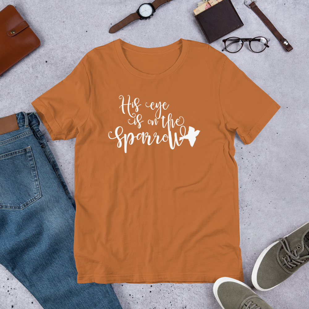 His Eye is on the Sparrow T-Shirt – A Hymn of Comfort & Faith