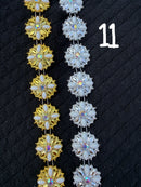 Bling Trim by the Yard | Gold & Silver Rhinestone Trim for Homecoming Mums & Crafts