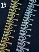 Bling Trim by the Yard | Gold & Silver Rhinestone Trim for Homecoming Mums & Crafts