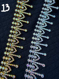 Bling Trim by the Yard | Gold & Silver Rhinestone Trim for Homecoming Mums & Crafts