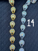 Bling Trim by the Yard | Gold & Silver Rhinestone Trim for Homecoming Mums & Crafts