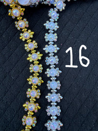 Bling Trim by the Yard | Gold & Silver Rhinestone Trim for Homecoming Mums & Crafts