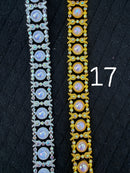 Bling Trim by the Yard | Gold & Silver Rhinestone Trim for Homecoming Mums & Crafts