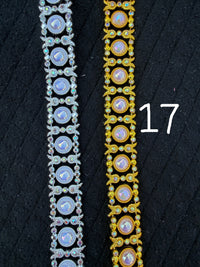 Bling Trim by the Yard | Gold & Silver Rhinestone Trim for Homecoming Mums & Crafts