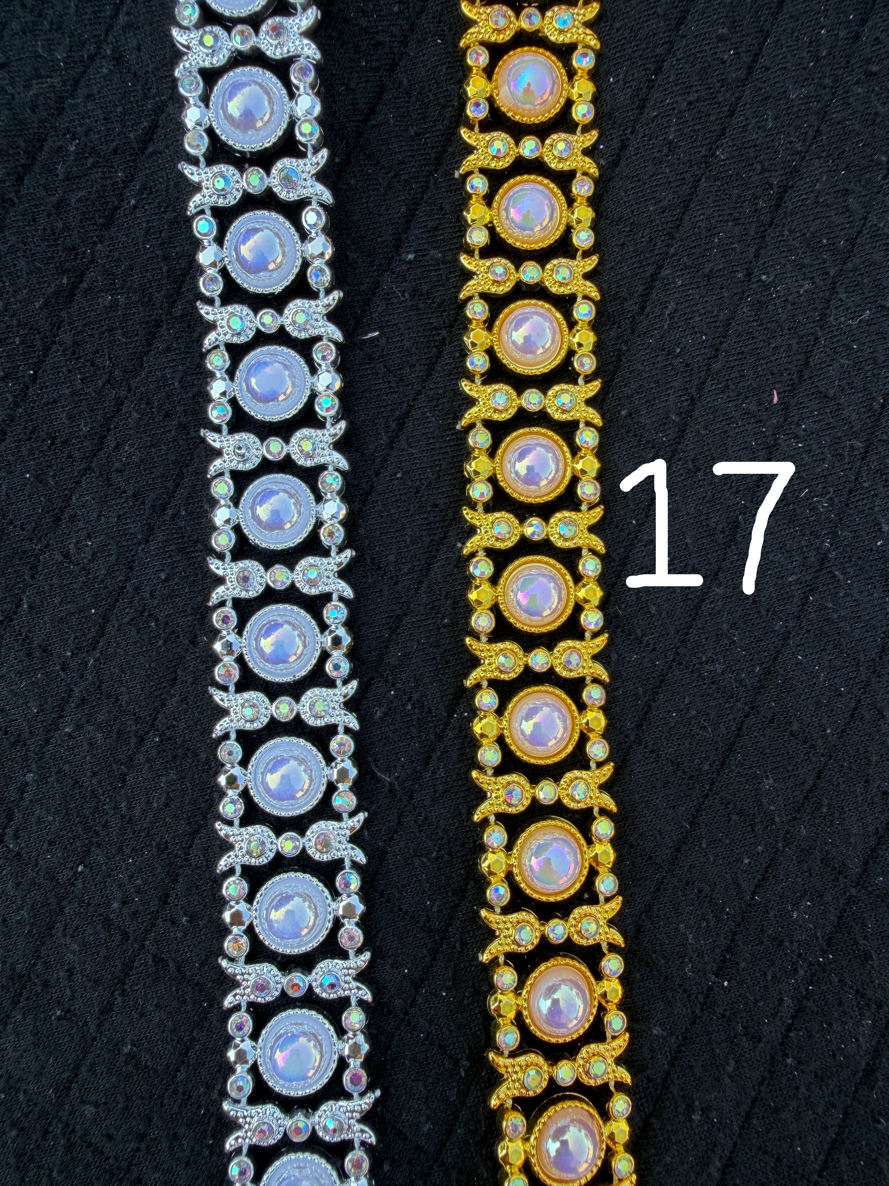 Bling Trim by the Yard | Gold & Silver Rhinestone Trim for Homecoming Mums & Crafts