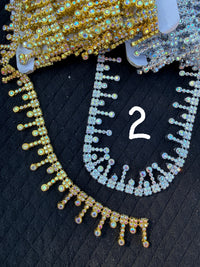 Bling Trim by the Yard | Gold & Silver Rhinestone Trim for Homecoming Mums & Crafts