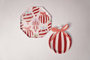 Ornaments & Bows Plates | Festive Christmas Dinner Plates | 9" Disposable Holiday Plates
