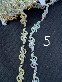 Bling Trim by the Yard | Gold & Silver Rhinestone Trim for Homecoming Mums & Crafts