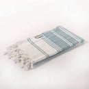 Turkish Beach Towel – Quick Dry, Oversized, Sand-Free – Aqua Grey, 41x68"