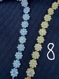 Bling Trim by the Yard | Gold & Silver Rhinestone Trim for Homecoming Mums & Crafts