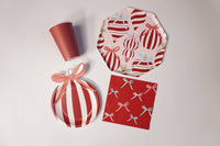 Ornament-Shaped Holiday Plates – 8" Disposable Christmas Dessert & Appetizer Plates, 8 Pack