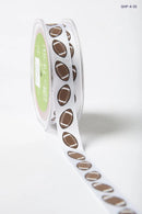 3/4" Sports Ball Grosgrain Ribbon | Football, Baseball, Soccer, Volleyball & Basketball