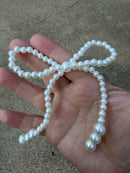 Pearl Bow Embellishments – Ivory & Silver
