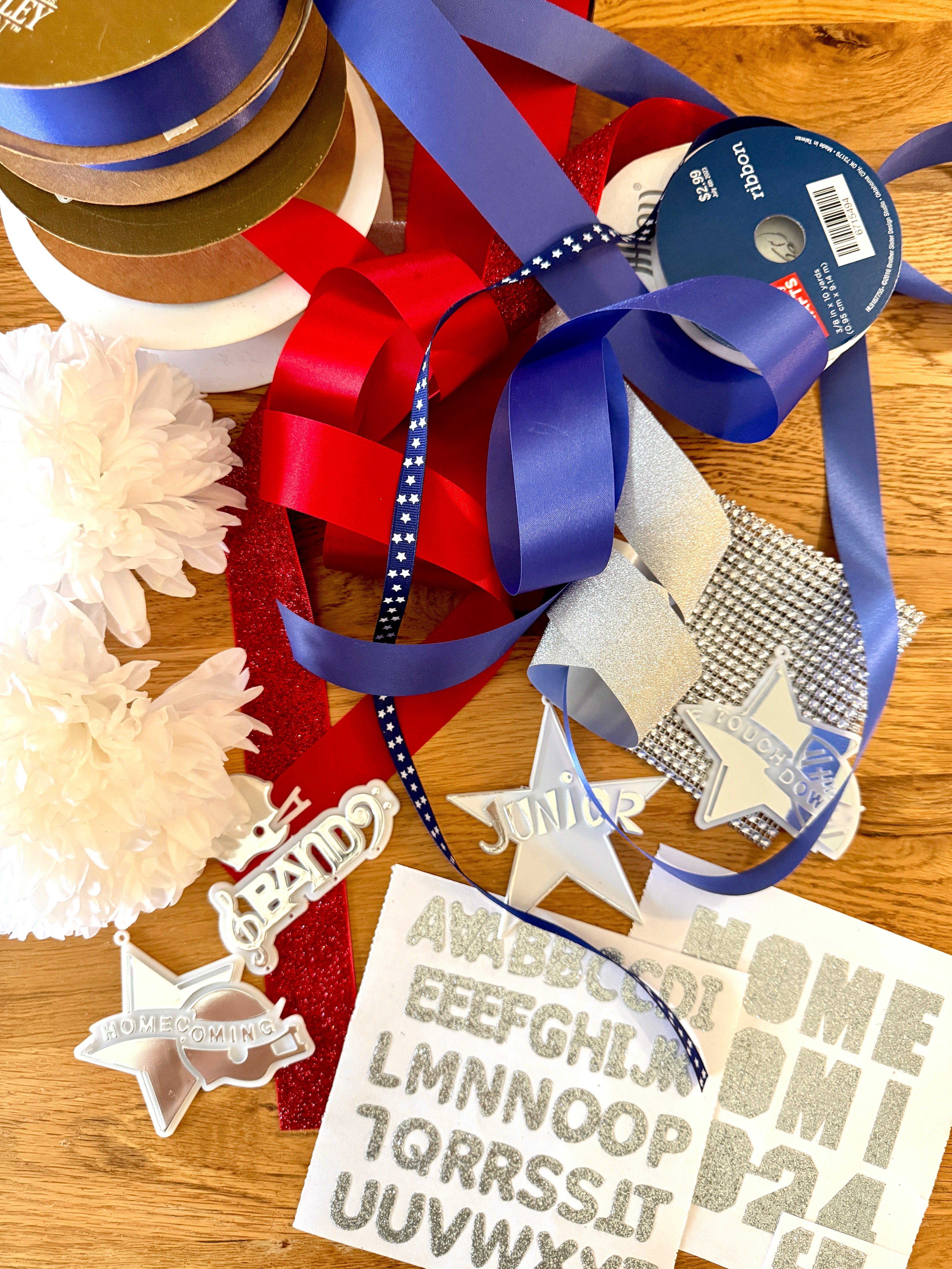 DIY Homecoming Mum Kit – Quad Flower | Custom Colors