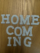 Pearl & Rhinestone Homecoming Letter Set | Gold or Silver | 1.75” & 2.75” Mum Letters