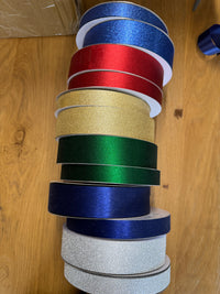 Diamond Dust Ribbon – 100 Yard Rolls | #5 & #9 | 6 Colors