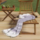 Turkish Beach Towel – Quick Dry, Oversized, Sand-Free – Aqua Grey, 41x68"