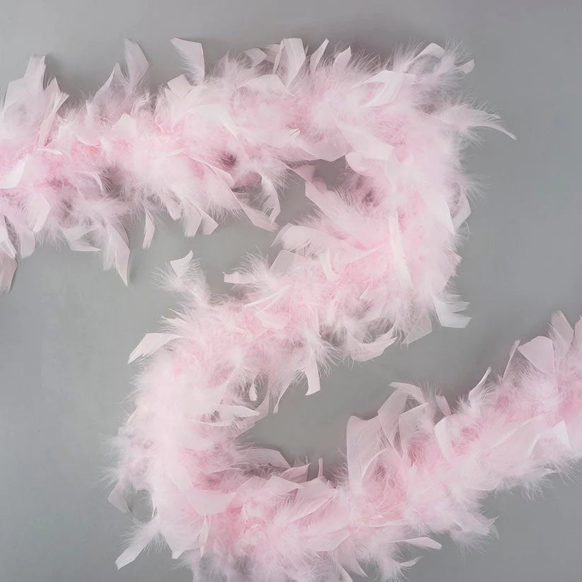 Chandelle Feather Boa – 6ft Craft Feather Trim for Homecoming Mums, Garters, Costumes & DIY Decor (Multiple Colors)