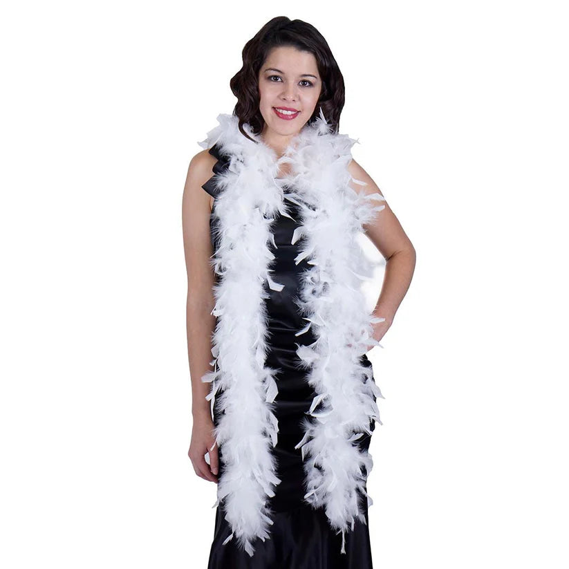 Chandelle Feather Boa – 6ft Craft Feather Trim for Homecoming Mums, Garters, Costumes & DIY Decor (Multiple Colors)