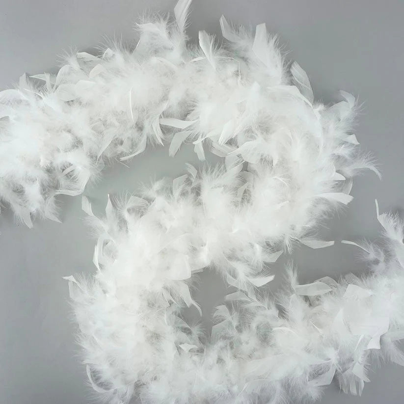 Chandelle Feather Boa – 6ft Craft Feather Trim for Homecoming Mums, Garters, Costumes & DIY Decor (Multiple Colors)