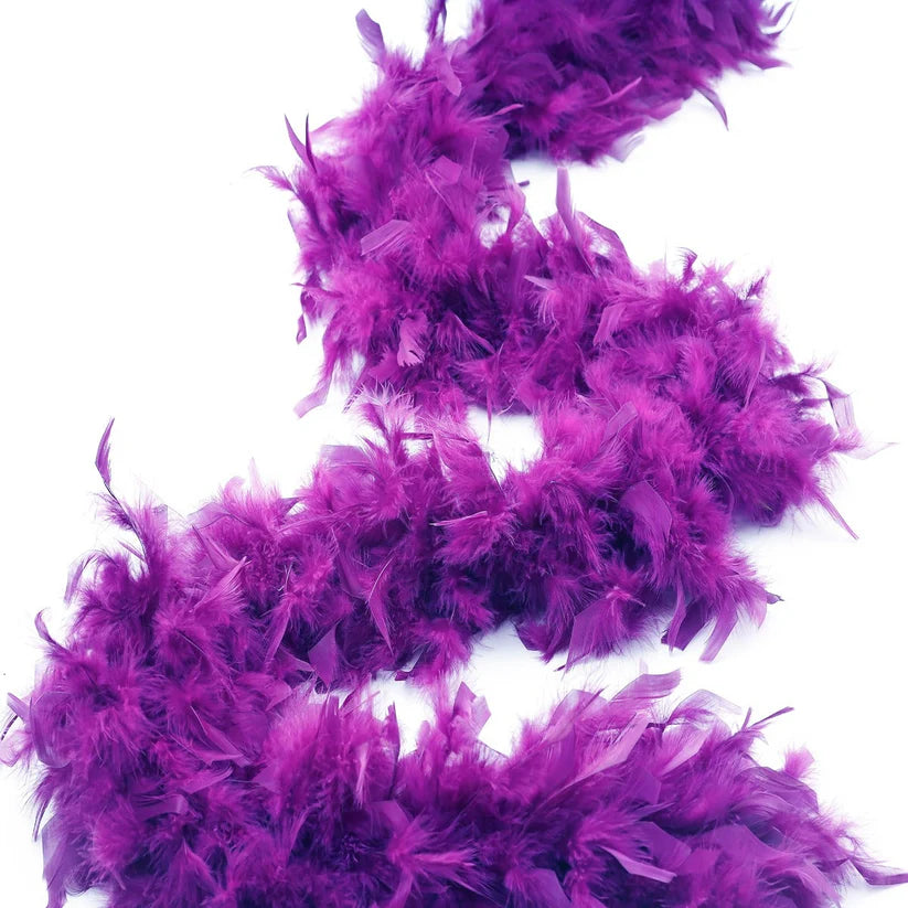 Chandelle Feather Boa – 6ft Craft Feather Trim for Homecoming Mums, Garters, Costumes & DIY Decor (Multiple Colors)