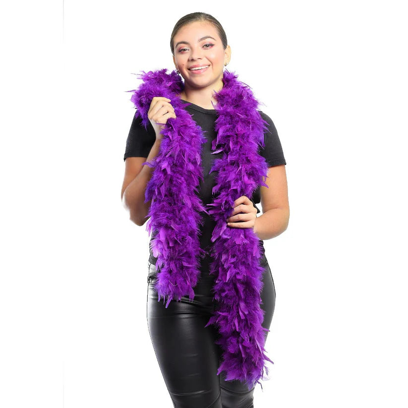 Chandelle Feather Boa – 6ft Craft Feather Trim for Homecoming Mums, Garters, Costumes & DIY Decor (Multiple Colors)