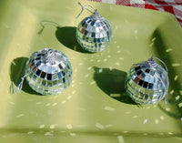 2″ Mini Disco Balls – Silver Sparkle for Mums & Garters | Sold Individually or in Sets of 6