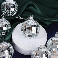 2″ Mini Disco Balls – Silver Sparkle for Mums & Garters | Sold Individually or in Sets of 6