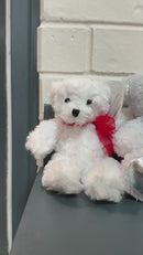 Plush Bears for Homecoming Mums – Gold, Silver, & White – Multiple Sizes