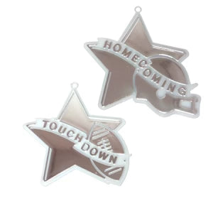 Star Duo Charm – Gold or Silver | Homecoming Mum Accent (set of 2)