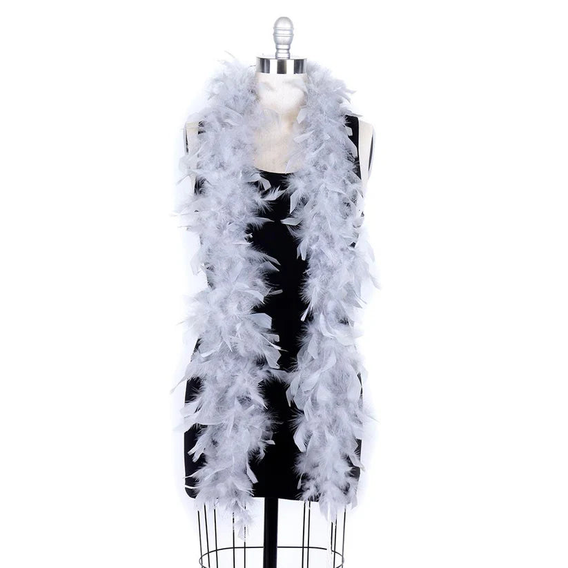 Chandelle Feather Boa – 6ft Craft Feather Trim for Homecoming Mums, Garters, Costumes & DIY Decor (Multiple Colors)