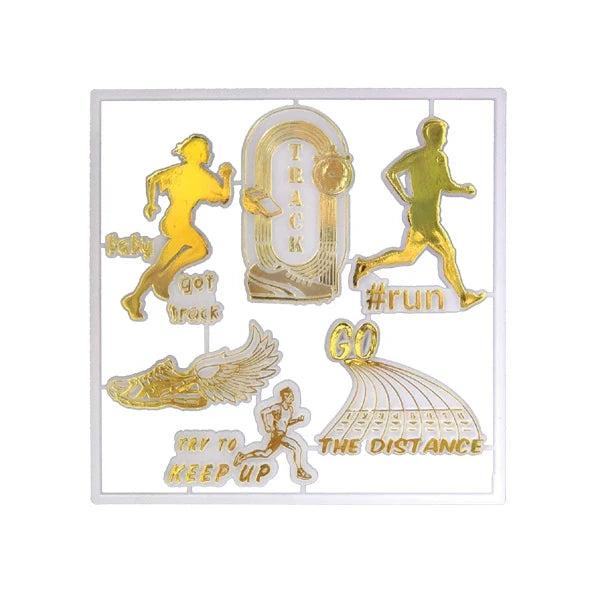 Track & Field Trinket Set – Gold or Silver Imprint (6 piece)