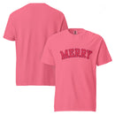 Comfort Colors "Merry" Christmas Tee – Holiday Joy with a Pop of Pretty