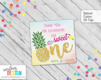 Sweet One Pineapple Party Invitation